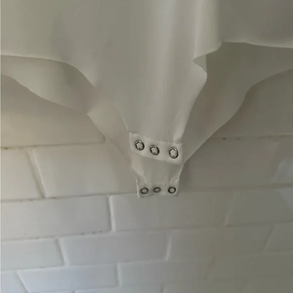 Zara Accessories White Long Sleeve Bodysuit - Picture 6 of 6